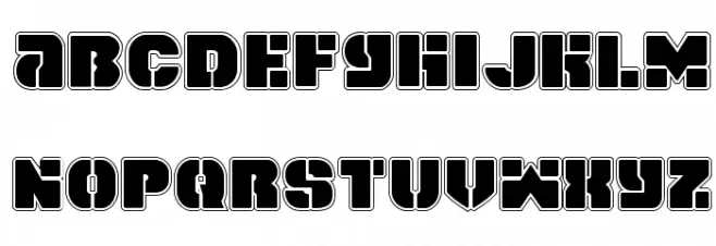 Space Cruiser Academy Schriftart Kleinbuchstaben