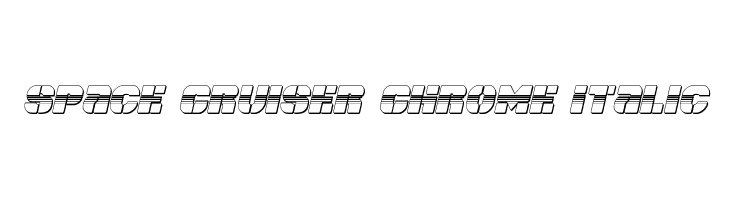 Space Cruiser Chrome Italic  font caratteri gratis