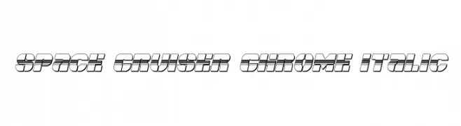 Space Cruiser Chrome Italic  フリーフォントのダウンロード