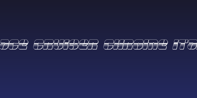 Space Cruiser Chrome Italic Social Header