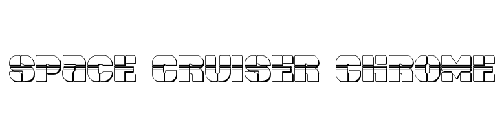 Space Cruiser Chrome  Frei Schriftart Herunterladen