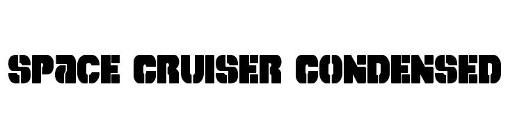 Space Cruiser Condensed  フリーフォントのダウンロード