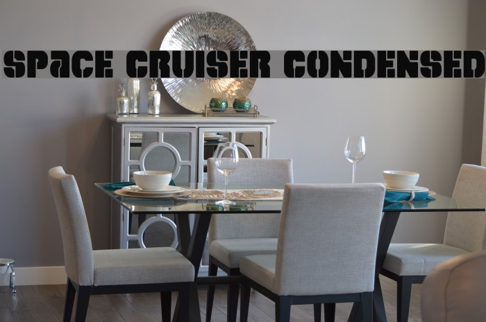Space Cruiser Condensed Font examples