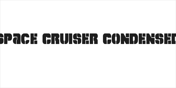 Space Cruiser Condensed Logo