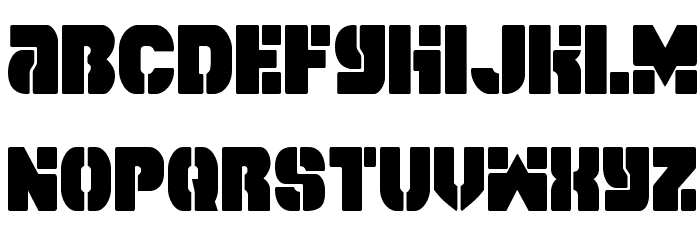 Space Cruiser Condensed Font LOWERCASE