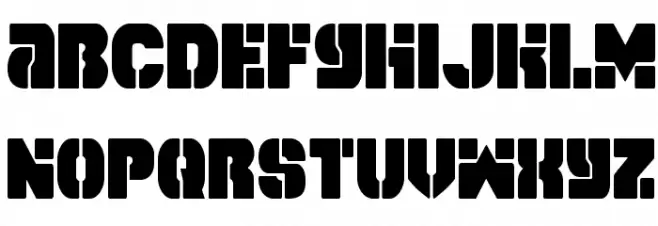 Space Cruiser Condensed 字体 小写