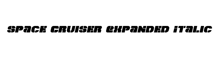 Space Cruiser Expanded Italic  नि: शुल्क फ़ॉन्ट्स डाउनलोड