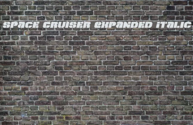 Space Cruiser Expanded Italic Example 1