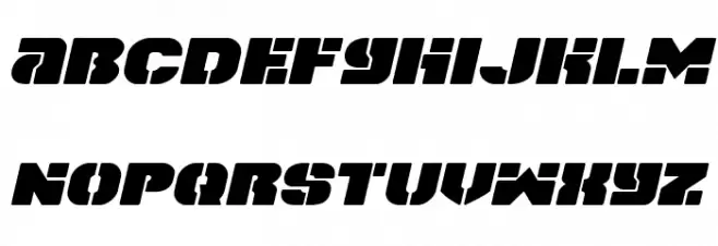 Space Cruiser Expanded Italic Fonte MINÚSCULAS