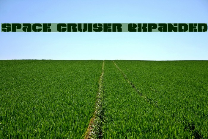 Space Cruiser Expanded Font examples