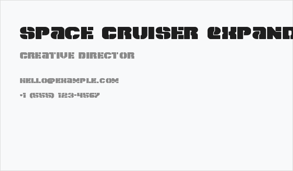 Space Cruiser Expanded Business Card