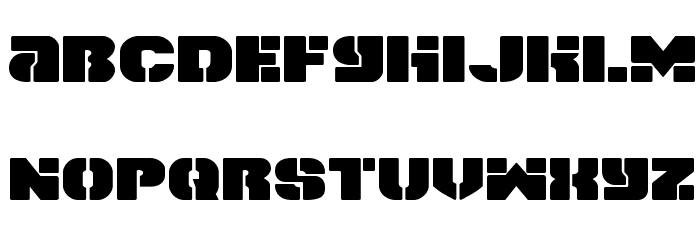 Space Cruiser Expanded Font LOWERCASE
