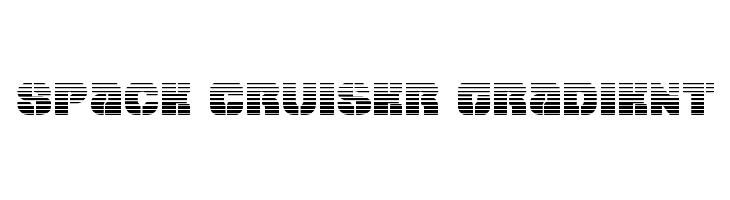 Space Cruiser Gradient Font