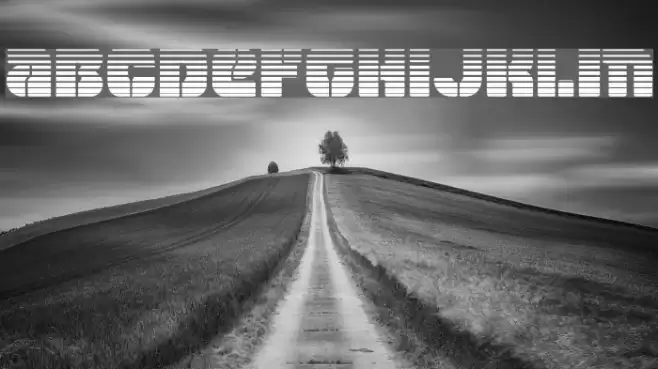 Space Cruiser Gradient Caratteri examples