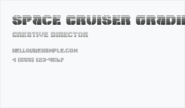 Space Cruiser Gradient Business Card