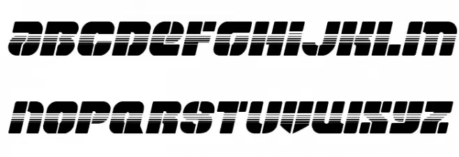 Space Cruiser Halftone Italic Fonte MAIÚSCULAS