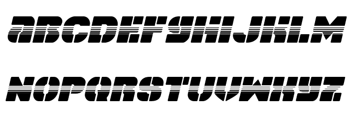 Space Cruiser Halftone Italic Font LOWERCASE