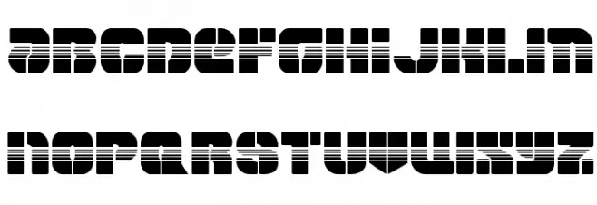 Space Cruiser Halftone Schriftart Groß