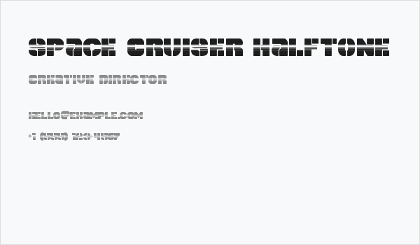 Space Cruiser Halftone Business Card