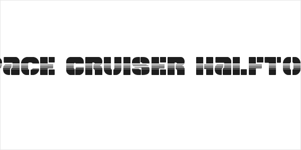 Space Cruiser Halftone Logo