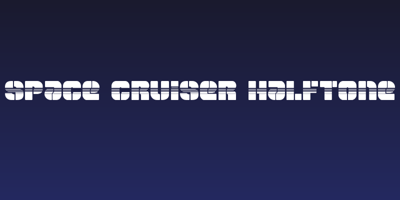 Space Cruiser Halftone Social Header