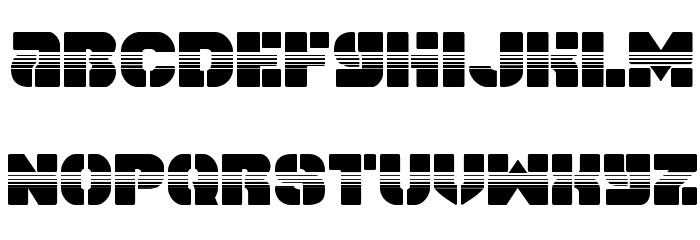 Space Cruiser Halftone Font LOWERCASE