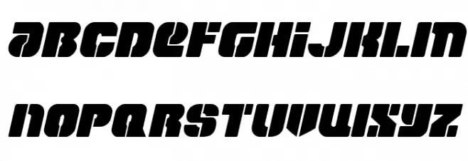Space Cruiser Italic Fonte MAIÚSCULAS