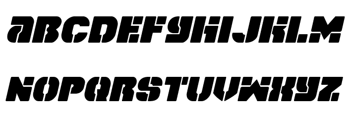 Space Cruiser Italic Polices MINUSCULES