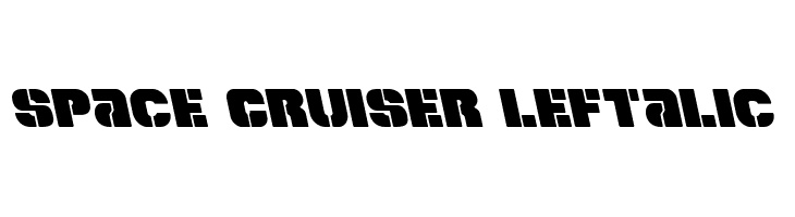 Space Cruiser Leftalic  Free Fonts Download