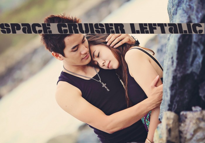 Space Cruiser Leftalic Font examples