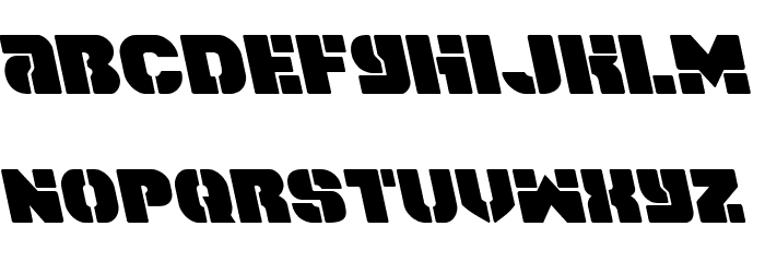 Space Cruiser Leftalic Font LOWERCASE