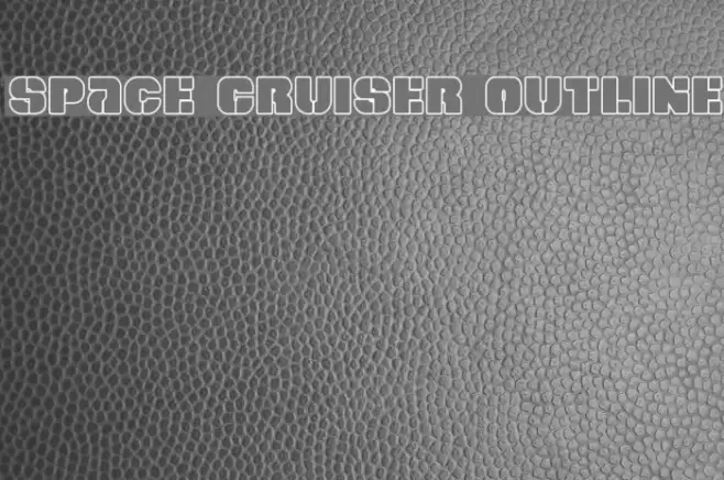Space Cruiser Outline Font examples