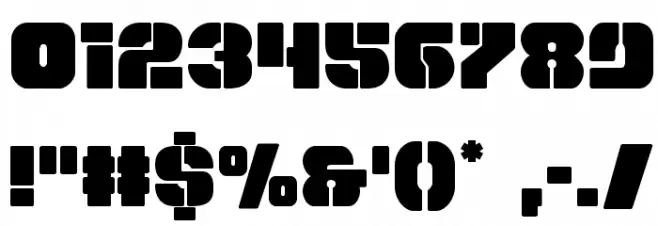 Space Cruiser Regular Font OTHER CHARS