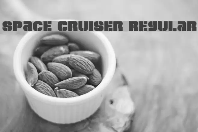 Space Cruiser Regular Font examples