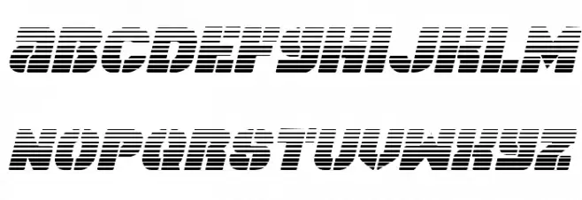 Space Cruiser Scanlines Italic फ़ॉन्ट लोअरकेस