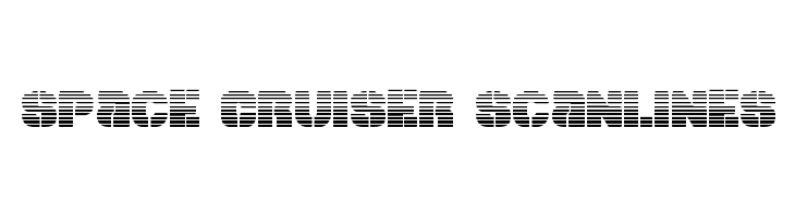 Space Cruiser Scanlines Font