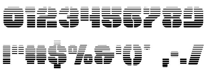 Space Cruiser Scanlines Font OTHER CHARS