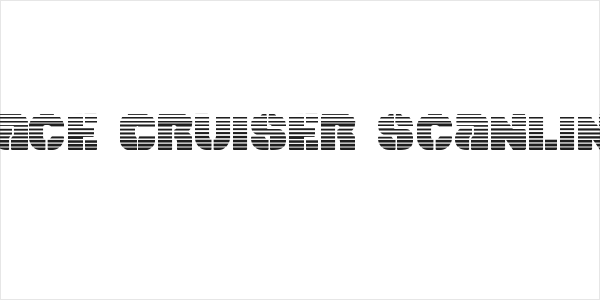 Space Cruiser Scanlines Logo