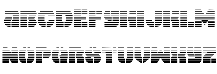 Space Cruiser Scanlines Font LOWERCASE