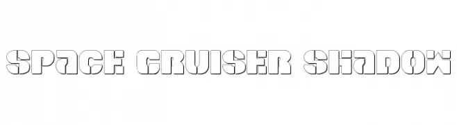 Space Cruiser Shadow  baixar fontes gratis