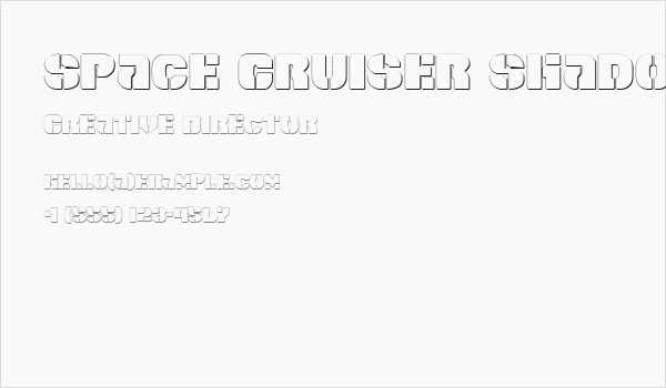 Space Cruiser Shadow Business Card