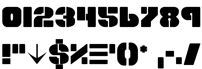 Space Cruiser Font OTHER CHARS