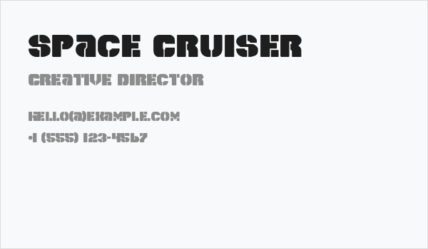 Space Cruiser Business Card