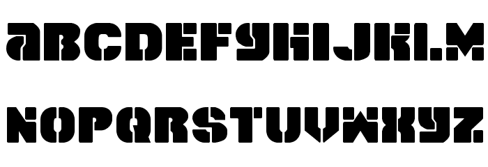 Space Cruiser Font LOWERCASE