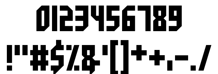 Space Crusader Font OTHER CHARS