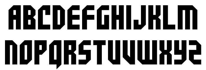 Space Crusader Font LOWERCASE