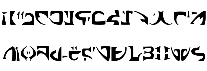 Space Encounter Font LOWERCASE