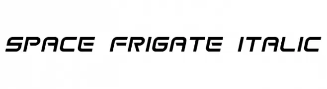 Space Frigate Italic  Frei Schriftart Herunterladen