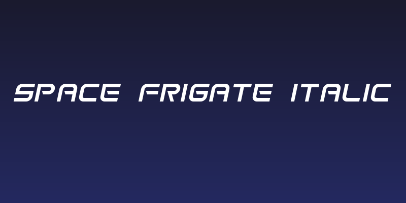 Space Frigate Italic Social Header