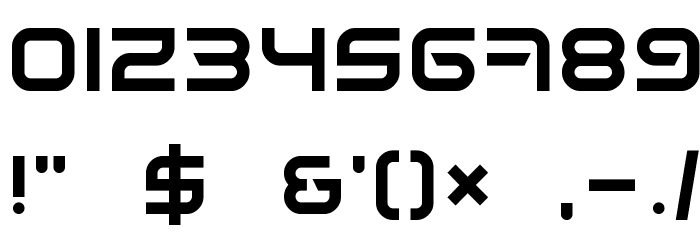 Space Frigate Font OTHER CHARS